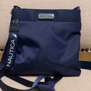 Nautica Dark Blue Nylon Small Crossbody Bag